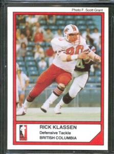 1984 Jogo CFL #63 RICK KLASSEN Simon Fraser British Columbia BC LIONS - Bild 1 von 2