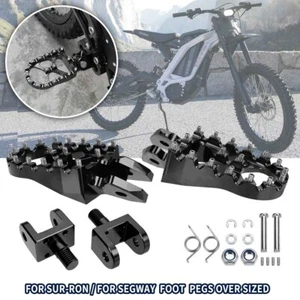 For Segway X160 X260 For Sur-ron X LBX Black 6061 Aluminum Foot Pegs Footrest CT - Imagen 1 de 9