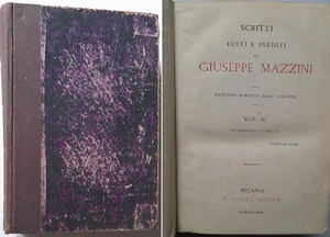 GIUSEPPE MAZZINI SCRITTI EDITI ED INEDITI volume 6° C DAELLI EDITORE MILANO 1863 - Imagen 1 de 7