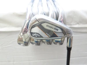 New RH Callaway Mavrik Max W Iron Set 6,8-PW,AW UST Helium Ladies Flex Graphite - Picture 1 of 9