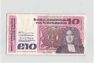 IRELAND 10 Pounds 1979 (11.09.1979), P-72, Jonathan Swift, KLC182276       A1 - Picture 1 of 2