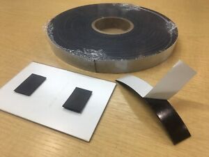 NEW 100 Feet of 1" Magnetic Adhesive Tape Great for Pics or Calendar on Fridge