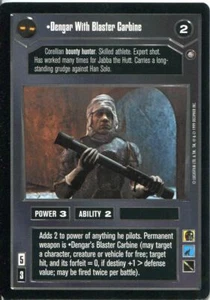 Star Wars CCG Enhanced Jabbas Palace Dengar With Blaster Carbine - Picture 1 of 1