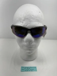 Gafas de sol unisex Pugs modelo A12 gris brillante y negro con lentes azules, ¡NUEVAS! - Imagen 1 de 8