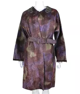 PRADA ~ Real snakeskin PYTHON trench LUX coat ~ sz: M / L * AUTHENTIC * RRP: 14K - Picture 1 of 16