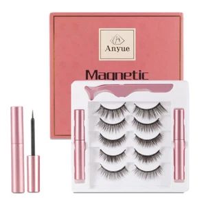 Magnetic Eyelashes Magnetic Eyeliner and Lashes Kit Reusable Waterproof Eyeliner - Picture 1 of 43
