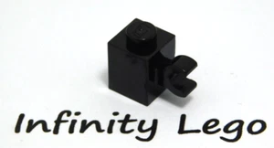 12 LEGO Ladrillos Negros 1 x 1 con Clip Horizontal (60476 65459) - (12 Piezas) - Imagen 1 de 2