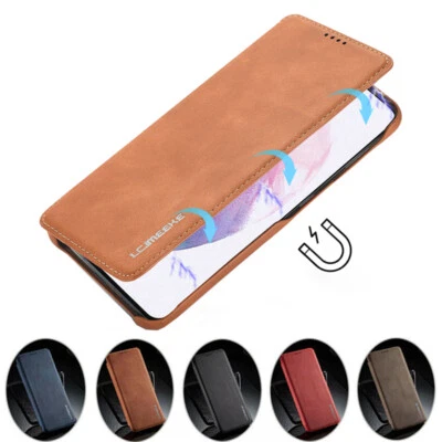 Slim Leather Flip Wallet Case for Samsung Galaxy S24/S23/S22+ Ultra Stand Cover - Image 1 of 4