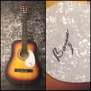 GFA Youngbloods Star LOWELL BANANA LEVINGER Signed Acoustic Guitar B1 COA - Picture 1 of 6