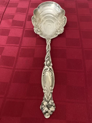 Simpson Hall & Miller Frontenac Lily Pattern Sterling Silver LARGE Serving Spoon Cover