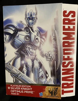Transformers Age Of Extinction Silver Knight Optimus Prime Platinum Edition Sin usar, en caja sellada Foto 1 de 3