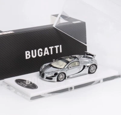 Coche de metal fundido a presión modelo deportivo súper carreras CR Mortal 1:64 Veyron HEC Foto 1 de 4