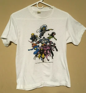 1988 X MEN T-SHIRT MEDIUM MARVEL COMICS ARTHUR ADAMS SCREEN STARS WOLVERINE - Picture 1 of 5