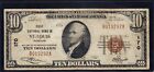 1929 St. Louis $10 National Banknote Charter 170 VF