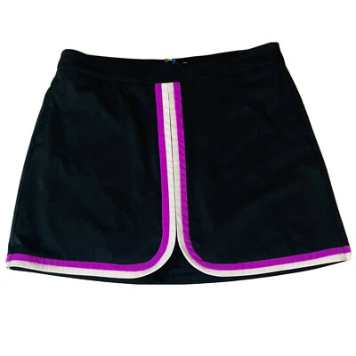 Falda/falda corta deportiva de tenis/golf negra con ribete magenta para mujer Lady Hagen talla 12 Foto 1 de 4