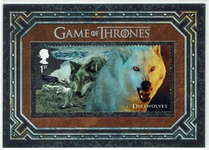 Game of Thrones Inflexions Stamp United Kingdom 1st Class Stamp S13 Direwolves - Picture 1 of 2