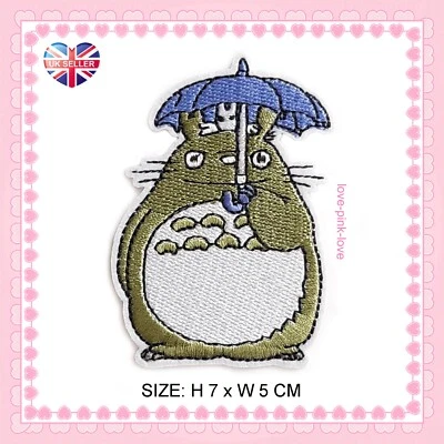 🌸 TOTORO STUDIO GHIBL Full Embroidered Applique Iron Sew On Patch Badge UK 🌸 - Image 1 of 2