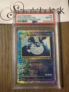 PSA 8 - Pokemon DEWGONG 40/110 Holograma Inverso - COLECCIÓN LEGENDARIA - Fuegos artificiales - Imagen 1 de 2