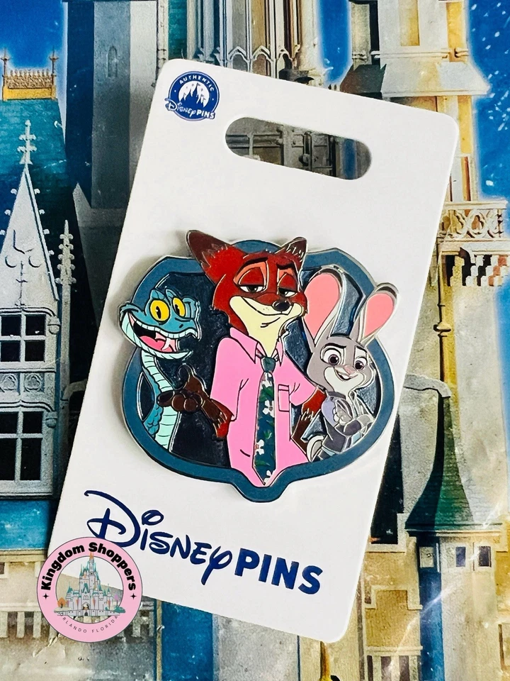 Prendedor original 2025 Disney Parks Zootopia 2 reparto Nick Wilde Judy Hopps Gary De’Snake Foto 1 de 1