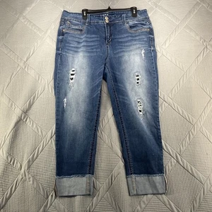 Wallflower Denim Caprihose Damen Größe 18 Used-Look - Bild 1 von 8