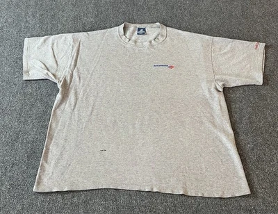 Belton Designer Knits VTG Thermal T Shirt Gray “Bank Of America” Embroidered 2XL - Image 1 of 4