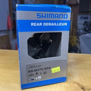Desviador trasero Shimano Altus RD-M370-SGS 9 velocidades jaula larga | negro, paseo informal - Imagen 1 de 9