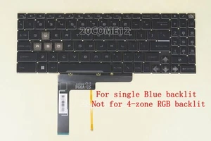 New for MSI Cyborg 15 A12V A12VE A12VF A13V A13VE A13VF keyboard Blue backlit US - Picture 1 of 3