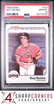 Fleer #273 Guy Sularz Giants 1983 PSA 10 Foto 1 de 2