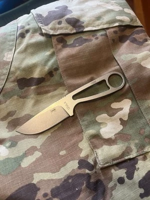 ESEE Izula 6.25" Gray Fixed Blade Skeletonized Handle Knife + Black Sheath - Image 1 of 4