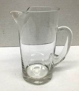 Mini Clear Glass 5in Vintage Cream Syrup Pitcher Vase - Picture 1 of 8