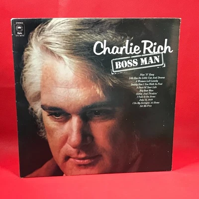 CHARLIE RICH Boss Man 1972 UK vinyl LP Nice N Easy Big Set Me Free July 12, 1939 - Image 1 of 4