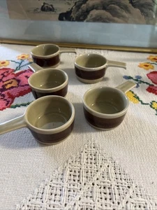 Melitta Alemania pintado a mano tazas pequeñas/soporte de sal - Imagen 1 de 5