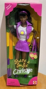 Barbie Share A Smile Christie bambola afroamericana 1996 Mattel 17372 nuovo con scatola - Foto 1 di 7
