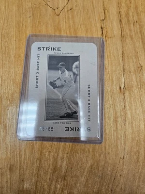 2005 Donruss Throwback Threads Polo Grounds Mark Teixeira SN# 65/65 - Image 1 of 2