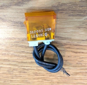 3620D3 AMBER NEON INDICATOR LIGHT 125VAC 1/2W - Picture 1 of 2