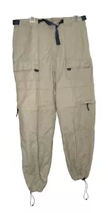 Basic Options Pants Men 34 x 33 Beige Cargo Fishing Hike Outdoors Convertible - Picture 1 of 9