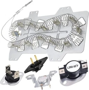 Do Samsung DVE50M7450P / A3 DV422EWHDWR / AA Suszarka Element grzejny Termosta Kit - Zdjęcie 1 z 6