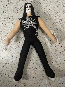 Vtg WCW Sting NWO 1999 Plush 9" Plastic Head Play By Play - Picture 1 of 11