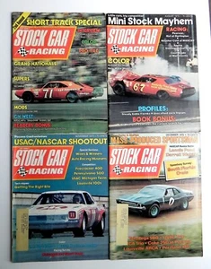 STOCK CAR RACING Magazine 4 Issues 1973 Waltrip Pearson Bob Dragon Jack Johnson - Picture 1 of 6