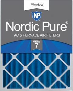 Nordic Pure 12x24x4 (3 5/8) Pleated MERV 7 Air Filter 1 Pack - Picture 1 of 6