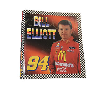 Bill Elliott Vintage 1998 Nascar Three Ring Binder 94 McDonalds Coca Cola 1.5 In