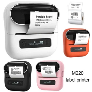 Phomemo M220 Label Maker Barcode Label Printer 3Inch Sticker Thermal Printer Lot - Picture 1 of 24