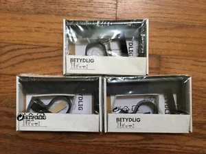 NIB Set of 3 Ikea BetyDlig Black Curtain Rod Holders Bracket Wall Mount Sealed - Picture 1 of 6