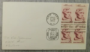 First Day Issue New York 1959 Abe Lincoln Cooper Union VTG Stamp Envelope Cover - Picture 1 of 4