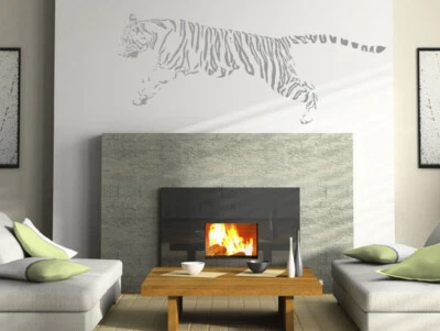 Tiger Wall Sticker, Vinyl, Wall Art, Mural, PVC Decal, Decor, Self Adhesive - Image 1 of 4