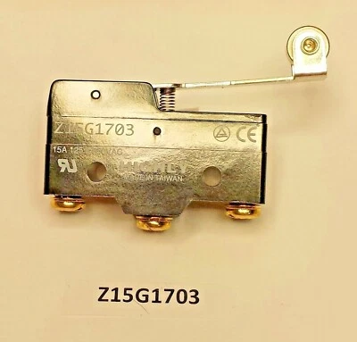 Z15G1703 Palanca de rodillo altamente momentánea acción rápida SPDT 15 Amp 250 VAC interruptor Foto 1 de 4