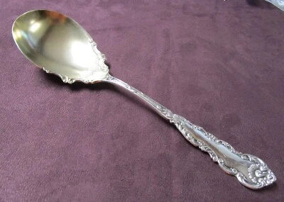 Позолоченная антикварная посеребренная сервировочная ложка CORDOVA 1898 без монограммы gbr - Изображение 1 из 3