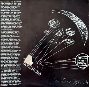 Adolf Luther, 1976, Licht und Materie zum "Mondprojekt 2000", handsigniert 20x20 - Bild 1 von 7