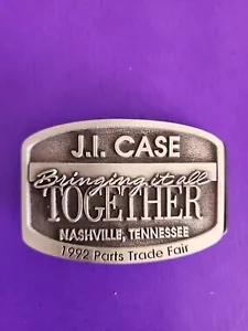 VTG 1992 J.I. Case Fine Pewter Limited Edition No. 537 Belt Buckle - Picture 1 of 4