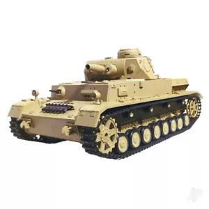 Henglong 1:16 Dak PZKPFW.IV AUSF. Réservoir RC F-1 RTR (IR, coups, fumée et son) - Photo 1 sur 5